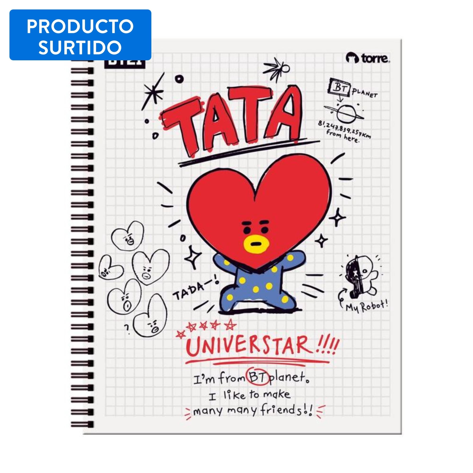 Cuaderno Universitario Bt21 7m100h Tor