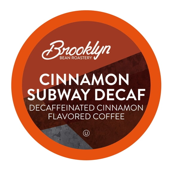Cápsulas de café Brooklyn Beans Decaf Cinnamon Subway, 40 unidades