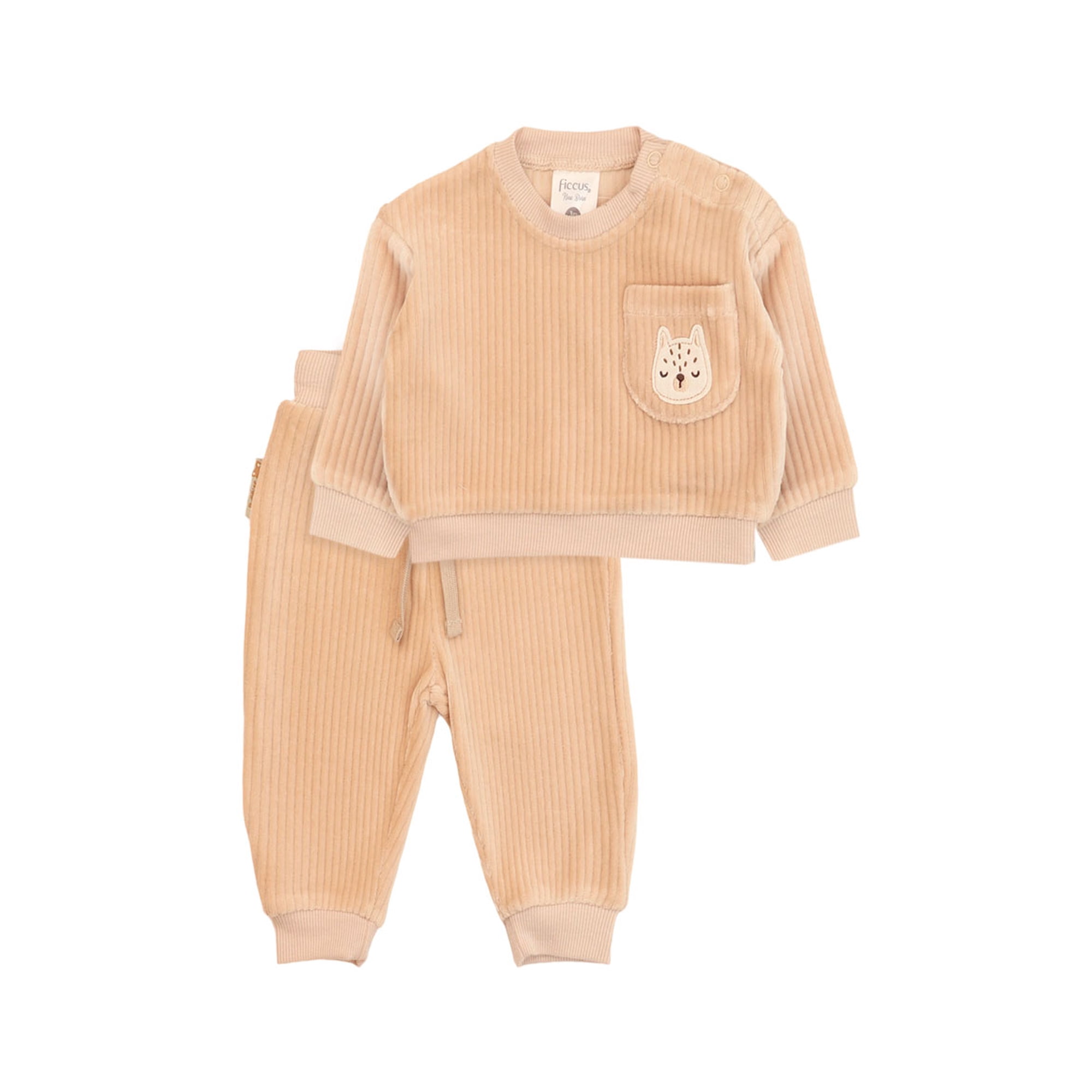 Ficcus - Conjunto Newborn Niño Acanalado Buddies
