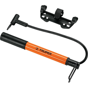 Genérico - Bombin Mini De Aluminio Domestico 28Cm Truper Bom-Mi Naranja/Negro