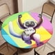 thumbnail image 5 of Zoboomafoo-theme Fitted Round Tablecloths Elastic Edged Table Covers Waterproof Table Cloth for Kitchen Holiday Party Tables Decor 120cm, 5 of 6