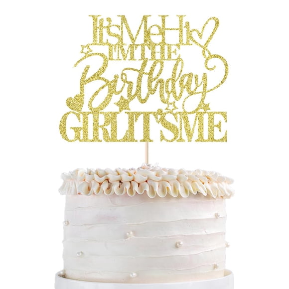 Adorno para pastel Qertesl Cumpleañera – Decoración de fiesta 17x12 cm