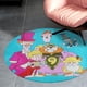 thumbnail image 4 of Alfombra Redonda Desmarcar Escuela De Rock 60cm, 4 of 6