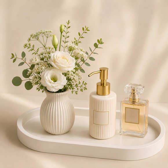 Bandeja QOLyabnbn para Perfume, Maquillaje y Accesorios de Tocador