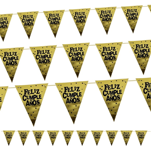 Banderin triangular f.c. dorado