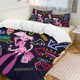 thumbnail image 1 of Hazbin Hotel 3-Piece Twin Bed Set - Includes 1 Single Comforter And 2 Pillowcases Bedding - Fade Resistant Microfiber - Hazbin Hotel, 1 of 4