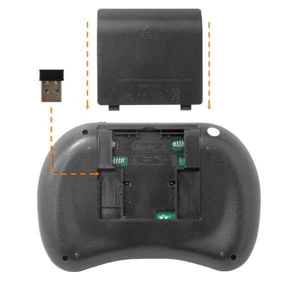MINI-TECLADO Teclado Compacto sin Cables 2,4GHz con Touchpad Integrado USB, requiere pilas AAA BL-5C