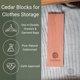 thumbnail image 2 of Cedar Hang Ups Ceddera Ceddera Cedar, paquete de 14 unidades, para guardar ropa natural, 2 of 7