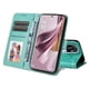 thumbnail image 3 of Funda tipo cartera FOXDOCK para OPPO Reno 10 Pro Plus , diseño girasol en relieve, cuero PU, cierre magnético, soporte y tarjetero, 3 of 5