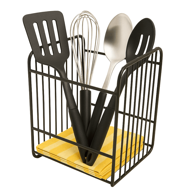 Wakeshome - Organizador Porta Cubiertos Soporte Para Utensilios Rack Cocina