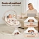 thumbnail image 4 of Columpio para bebé Viriwebaby portátil con música Bluetooth de 5 velocidades, beige, 4 of 8