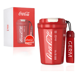 Cocacola Germ Termo Taza De Café Frío O Caliente Vaso, 390 Ml Rojo