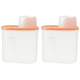 thumbnail image 1 of Recipientes herméticos para almacenar alimentos secos, dispensador de contenedores de almacenamiento de plástico libre de BPA con pico vertedor, taza medidora para cereales, harina y suministros para, 1 of 6
