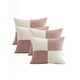 thumbnail image 1 of Set De 4 Fundas De Cojin 45cmx45cm Chenille Rombo Color Rosa, 1 of 4