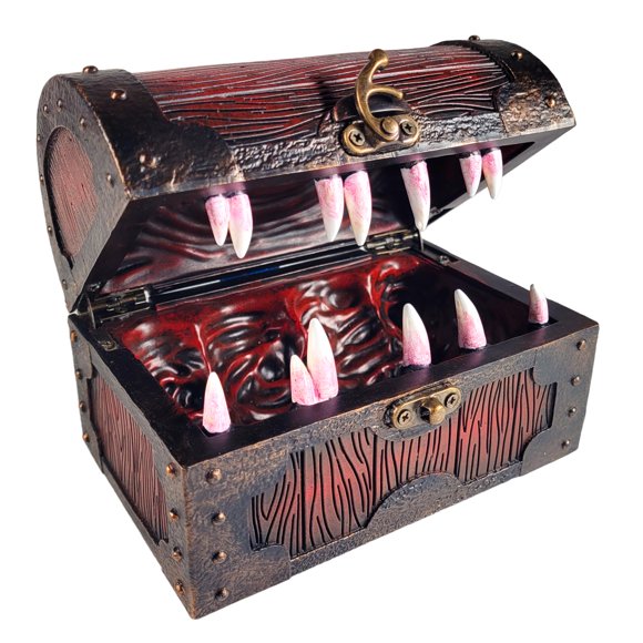 Caja de almacenamiento Forged Dice Co. 14 cm Cofre Mimético para dados