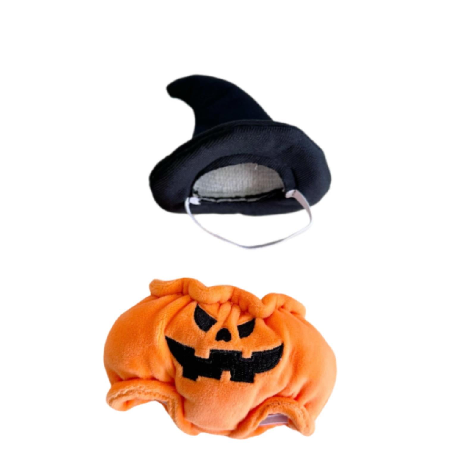 Ropa De Halloween Para Muñeca – Mono De Calabaza Naranja Y Sombrero A Juego, Accesorios Para Disfraz De Muñecas (Muñeca No Incluida)