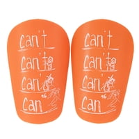 Magideal - 2 Espinilleras De Fútbol, Espinilleras De Entrenamiento De Fútbol, Equipo Protector Ligero, Protección Cómoda Para Las Piernas Para Partidos De Fútbol Naranja 10Cmx6Cm