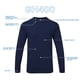 thumbnail image 4 of Camiseta Gildan Hammer de manga larga para adulto, 4XL, blanca, paquete de 2, 4 of 6