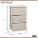 thumbnail image 5 of Cajonera Velador Organizador 3 Cajones Metal Madera Tela, 5 of 9