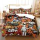 thumbnail image 1 of Cartoon Style Hip-Hop Graffiti ed Duvet Cover Pillowcase Bedding Set, Teenagers Bedroom Decor Bed Kit，Single_Queen SizeBed Sheets, 1 of 5