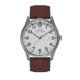 thumbnail image 1 of Reloj Elevon Crosswind - Brazalete plateado con revestimiento de lona y piel, 1 of 10