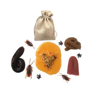 Magideal - Juguete De Simulación De Caca Para Trucos, Modelo Divertido Con Bolsa Con Cordón, Favores De Caca, Juguete De Broma Para Suministros De Fiesta Del Día