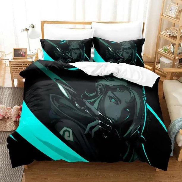 Jett Valorant Bedding Set Bed Set Adult Kid Bedroom Duvet cover Sets Home Textile