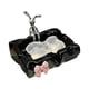 thumbnail image 1 of Jabonera De Porcelana Con Figura De Conejito Para Bañera De Estilo Rústico, Color Negro, 1 of 5
