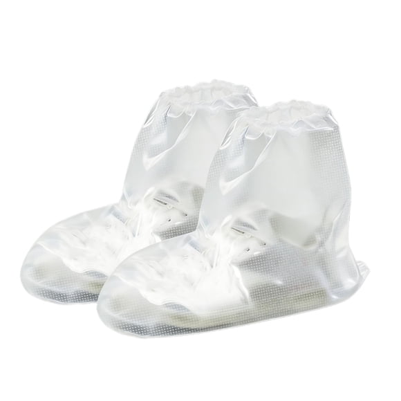Cubrezapatos impermeables desechables CNPMBO para lluvia, transparentes, 10 pares