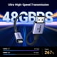 thumbnail image 2 of Cable HDMI UGREEN 8K Micro HDMI a HDMI 2.1 de aluminio de 6.6 pies, 2 of 3