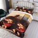 thumbnail image 3 of Monchhichi Conjunto de sábanas temático, trío de piezas, cómodo y amigable con la piel, diseño único, regalo de decoración para el hogar para familiares, amigos y fans,173X218cm, 3 of 6