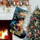 thumbnail image 1 of Epic Tema: Calcetines de Navidad, fino lino blanco para colgar en escaleras y chimenea, decoración navideña para el hogar, regalo de Navidad.54cm×38cm, 1 of 5