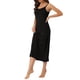 thumbnail image 4 of INSPIRE CHIC Vestido de Noche de Mujer de Rayón Suave sin Mangas con Tirantes Finos y Cuello Redondo para Primavera Verano Descanso S Negro, 4 of 6