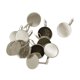 thumbnail image 2 of 12 piezas almohadilla de pendiente leveback pegamento en hallazgos fabricación de joyas de plata, 2 of 3