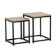 thumbnail image 1 of Set Mesas Laterales Auxiliares Industrial Café, 1 of 3