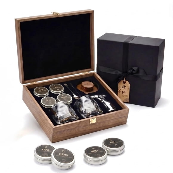 Kit Ahumador de Whisky TSUKIGLASS + Vasos Hoshi