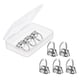 thumbnail image 2 of 8pcs Metal Guitar Finger Picks Guitarras Bajas Fingerpicks Silver Large, 2 of 5