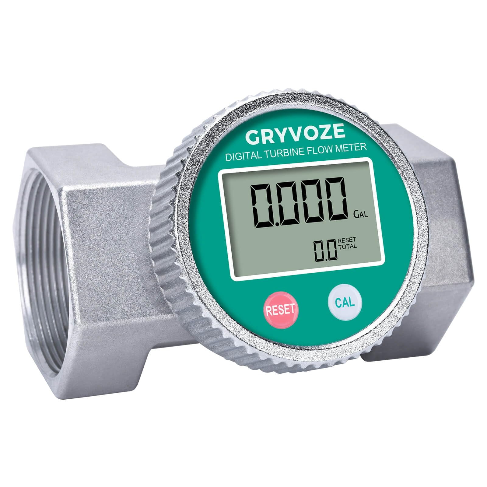 Medidor De Flujo De Agua Gryvoze Impermeable De 2 Pulgadas 60-600 Lpm Con Lcd