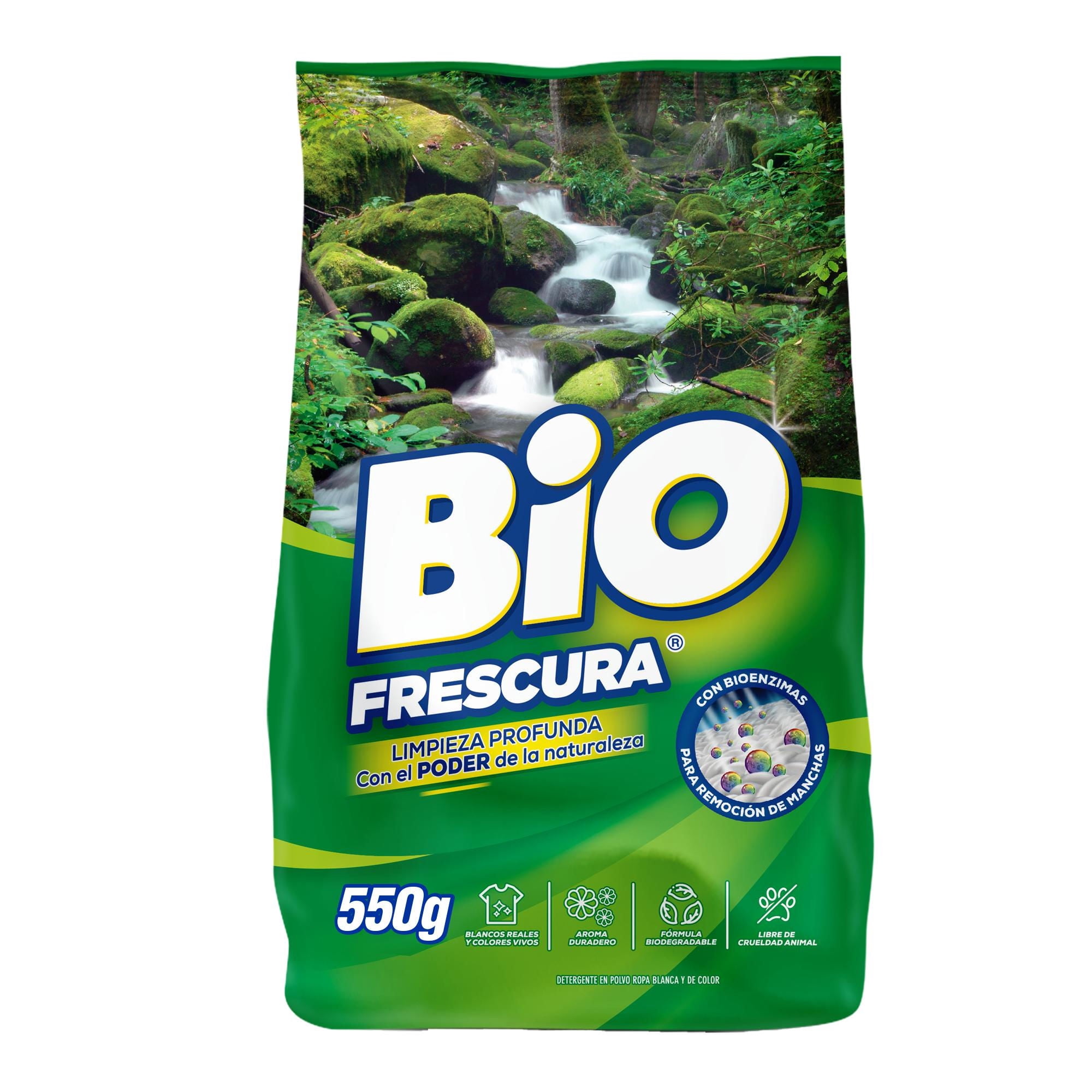 Detergente En Polvo Bosque Nativo 550 g Bio Frescura