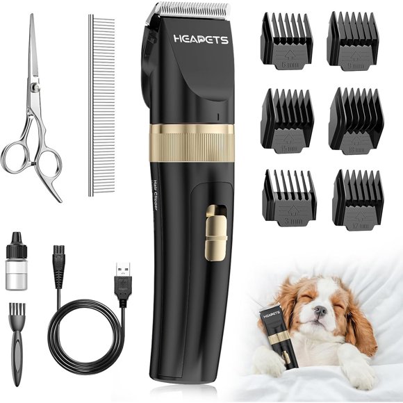 HEAPETS Low Noise Dog Grooming Clippers for Dogs Cats Pets