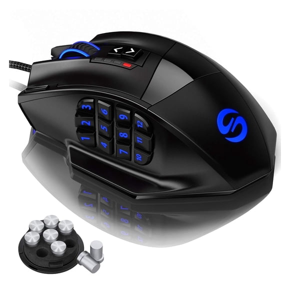 Ratón para juegos UtechSmart Venus RGB con cable 16400 DPI