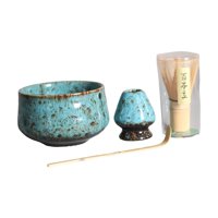 Bothyi - Juego De 4 Piezas De Matcha Japonés Matcha Ceremonia De Té Japonesa Tradicional Azul
