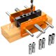 thumbnail image 1 of Kit de plantillas para tacos BLEKOO, mejorado, 17 cm, autocentrantes, color naranja, 1 of 7