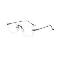 Ioensy - Gafas De Juego Gafas Rectangulares Marco Negro Gafas De Computadora Cómodas