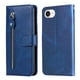 thumbnail image 3 of Funda con Cremallera para iPhone 16e, Carcasa Cartera de Cuero PU con Soporte y Tarjetero, 3 of 5