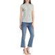 thumbnail image 2 of INSPIRE CHIC Blusa sin mangas para mujer con volantes, oficina de negocios, vintage floral de los años 50, XL Blanco-Floral, 2 of 6