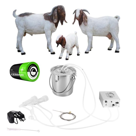 Máquina de ordeña eléctrica para cabras MAPOTAD 3 L de acero inoxidable 110‑220 V