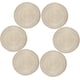 thumbnail image 1 of Manteles individuales, juego de 6, redondos, resistentes al calor, tejidos, para mesa de comedor (36 cm), 1 of 7