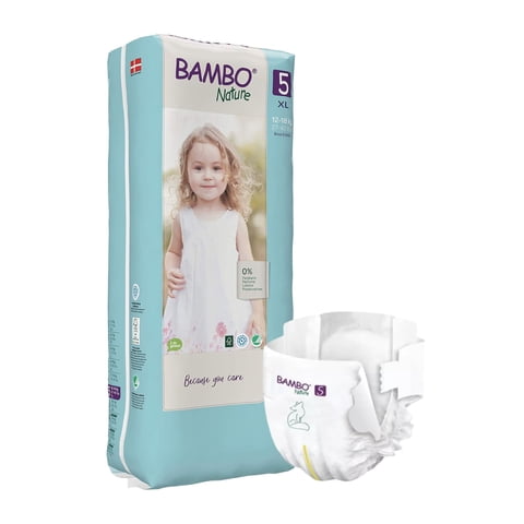Bambo Nature - Pañal Ecológico Ecofriendly Bambo Talla Xl - Paq. Alto, 44 Un