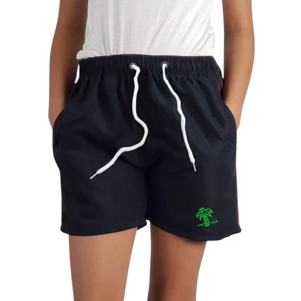 Traje De Baño Niño Forro Malla Colores Liso palmera 9010